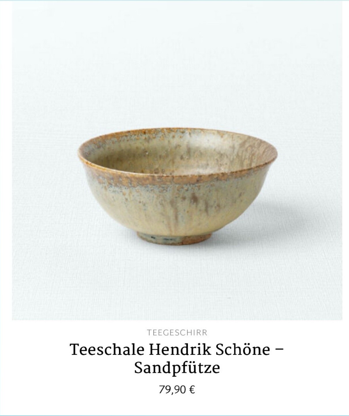 Teeschale · Sandpfütze